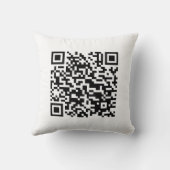 I Love Laos (Khoy Huk Lao)フラグQRコード |ラオギーク クッション (裏面)