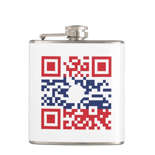 I Love Laos (Khoy Huk Lao)フラグQRコード |ラオギーク フラスク (正面)