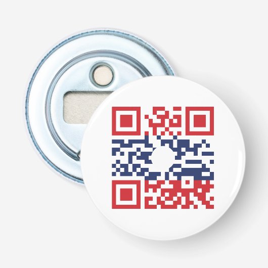 I Love Laos (Khoy Huk Lao)フラグQRコード |ラオギーク 栓抜き (正面)