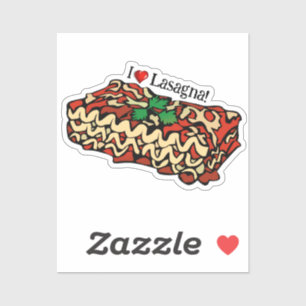 I Love Lasagna シール
