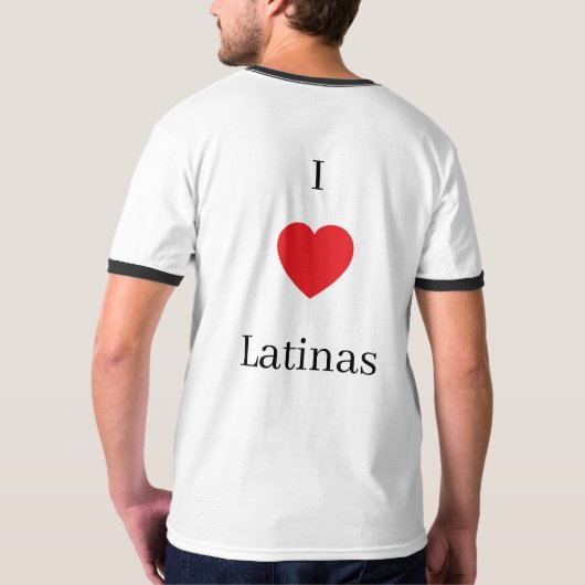 I love Latinas shirt Tシャツ (裏面)