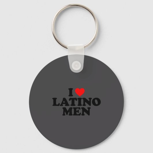 I Love Latino Men キーホルダー (正面)
