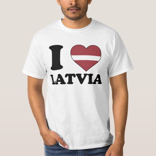 I love Latvia Tシャツ (正面)