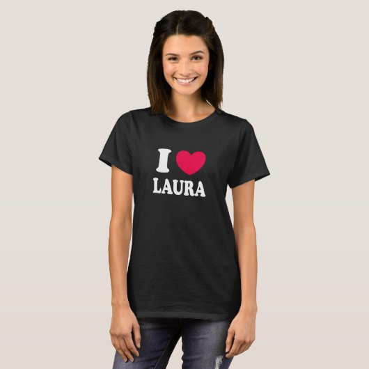 I Love Laura Tシャツ (正面フル)