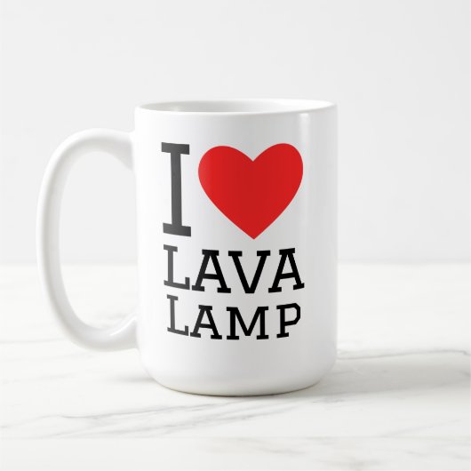 I love lava lamp コーヒーマグカップ (左)