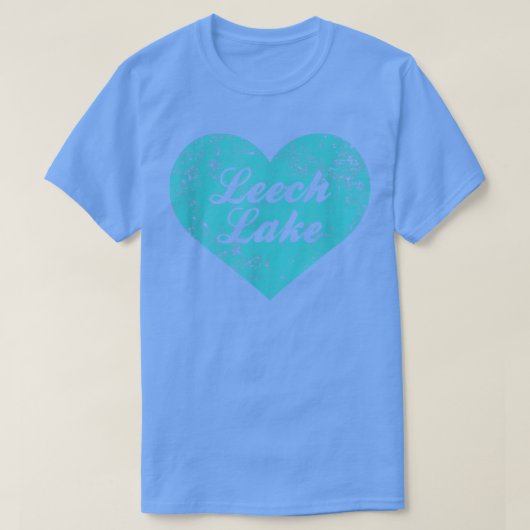 I Love Leech Lake , Minnesota Camping Gift  Tシャツ (デザイン正面)