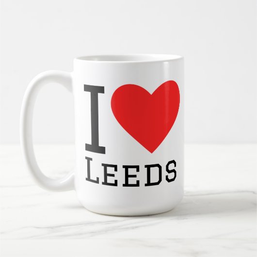 I love Leeds コーヒーマグカップ (左)