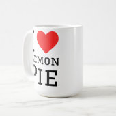 I love lemon pie コーヒーマグカップ (正面左)