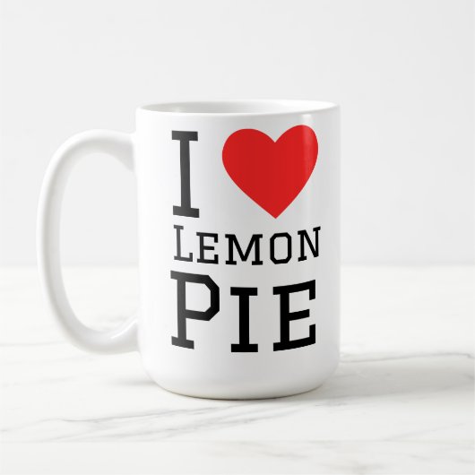 I love lemon pie コーヒーマグカップ (左)