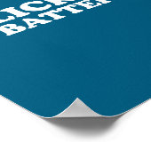 I Love Licking 9v Batteries Funny Quote  ポスター (角)