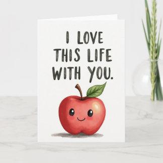 I Love Life With You Happy Apple Card カード