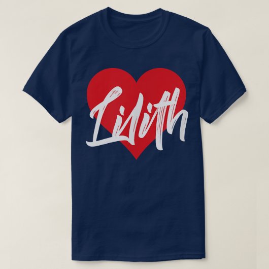 I Love LilithファーストネームTシャツIハート名 Tシャツ (デザイン正面)