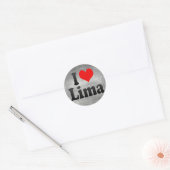 I Love Lima, Peru ラウンドシール (封筒)