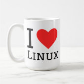 I love linux コーヒーマグカップ (左)