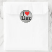 I Love Linz，オーストリア ラウンドシール (バッグ)