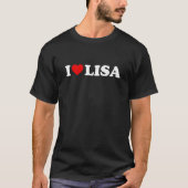 I Love Lisa Heart  Tシャツ (正面)