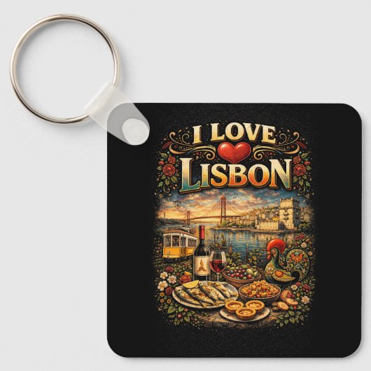 I Love Lisbon キーホルダー (正面)