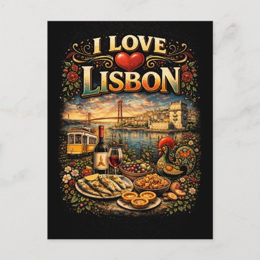 I Love Lisbon ポストカード (正面)