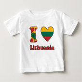 I love Lithuania ベビーTシャツ (正面)