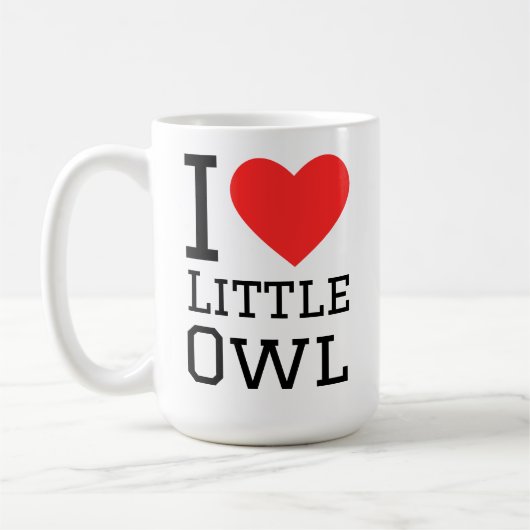 I love little owl コーヒーマグカップ (左)