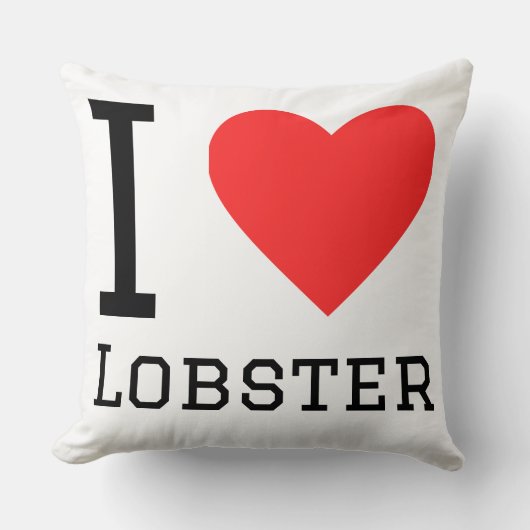 I love lobster クッション (正面)