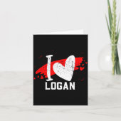 I Love Logan I Heart Logan  カード (正面)