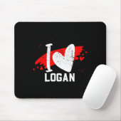 I Love Logan I Heart Logan  マウスパッド (マウス)