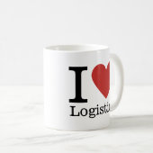I Love ❤️ Logistics - Logistics Dept. MUG コーヒーマグカップ (正面右)