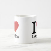 I Love ❤️ Logistics - Logistics Dept. MUG コーヒーマグカップ (中央)