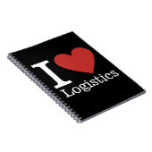 I Love ❤️ Logistics - Logistics Dept. NOTEBOOK ノートブック (右側)