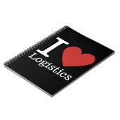 I Love ❤️ Logistics - Logistics Dept. NOTEBOOK ノートブック (左側)