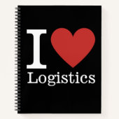 I Love ❤️ Logistics - Logistics Dept. NOTEBOOK ノートブック (正面)