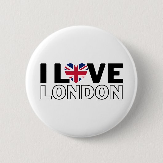 I LOVE LONDON - For real Londoners ! 缶バッジ (正面)