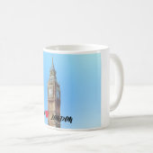 I Love London Mug – Big Ben Illustration Souvenir  コーヒーマグカップ (正面右)