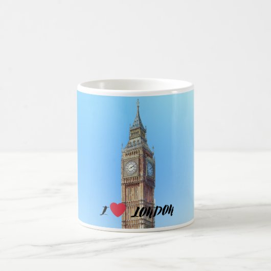 I Love London Mug – Big Ben Illustration Souvenir  コーヒーマグカップ (中央)