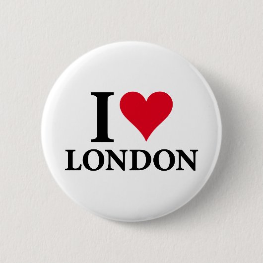 I LOVE LONDON on white.png 缶バッジ (正面)
