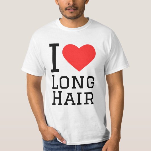 I love long hair tシャツ (正面)