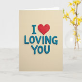I Love Loving You Card カード (黄色い花)