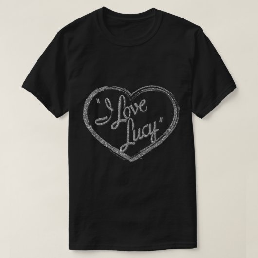 I Love Lucyグリッター Tシャツ (デザイン正面)
