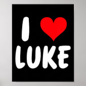 I Love Luke - Heart - Name  ポスター (正面)