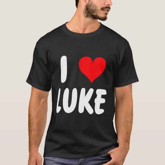 I Love Luke - Heart - Name  Tシャツ (正面)