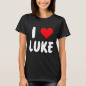 I Love Luke - Heart - Name  Tシャツ (正面)