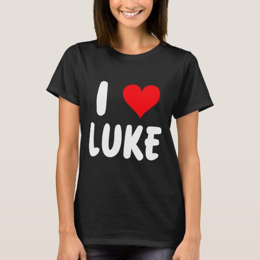 I Love Luke - Heart - Name  Tシャツ (正面)