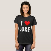 I Love Luke - Heart - Name  Tシャツ (正面フル)