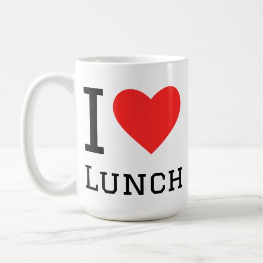 I love lunch コーヒーマグカップ (左)