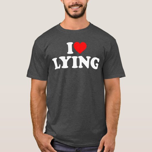 I Love Lying friends Tシャツ (正面)
