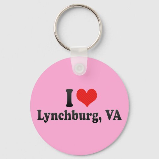 I Love Lynchburg, VA キーホルダー (正面)