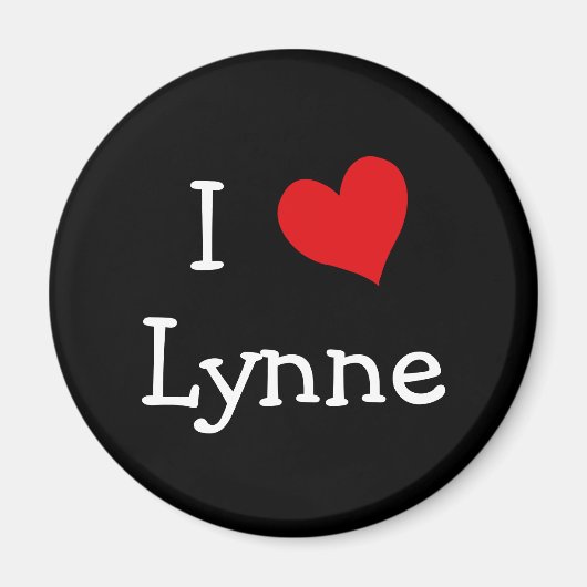 I Love Lyne マグネット (正面)