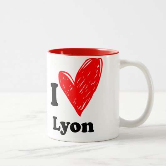 I love Lyon ツートーンマグカップ (右)