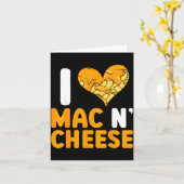 I Love Mac N' Cheese Funny Mac And Cheese カード (黄色い花)
